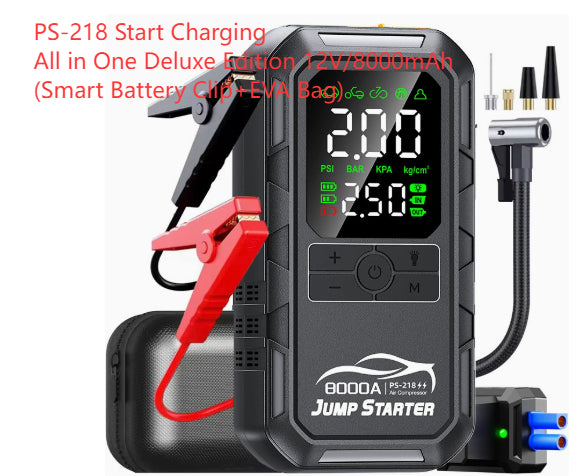 בוסטר התנעה לרכב 3 ב-1