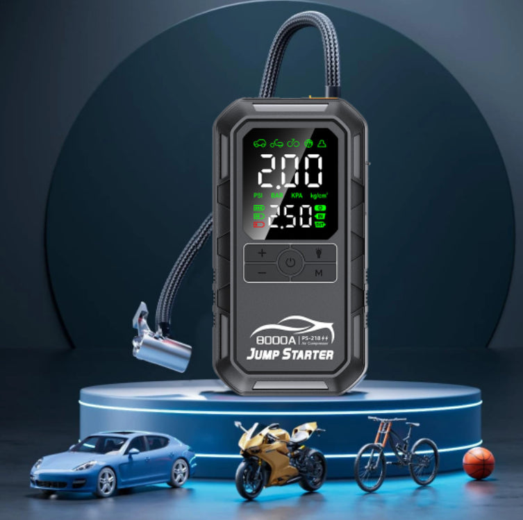 בוסטר התנעה לרכב 3 ב-1