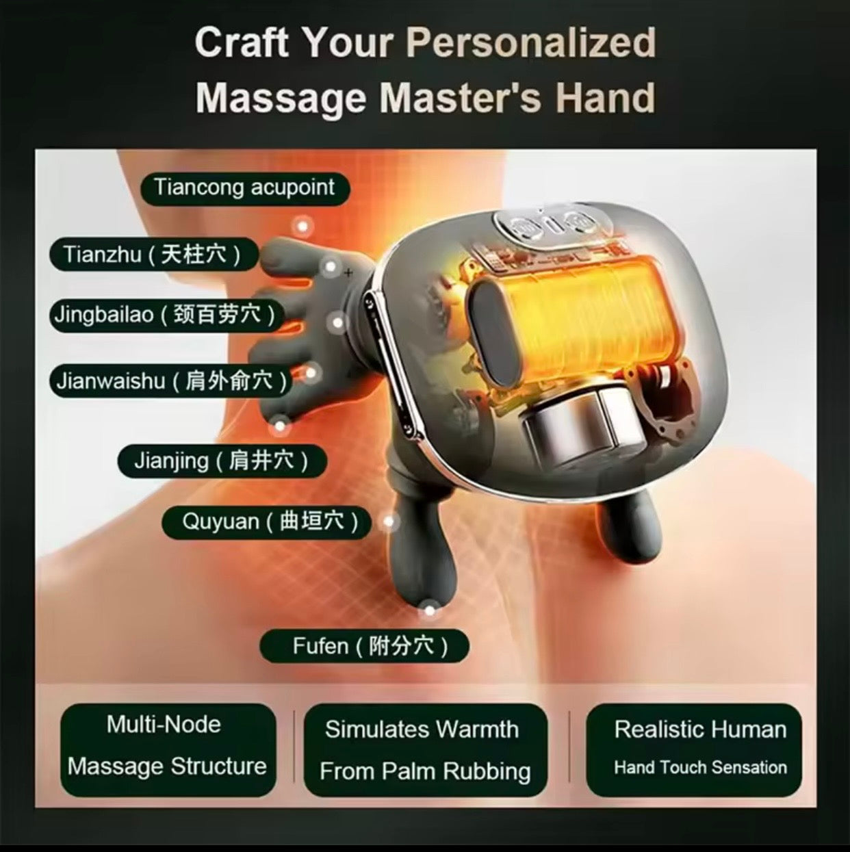 מסאז׳ר צוואר חימום ועיסוי