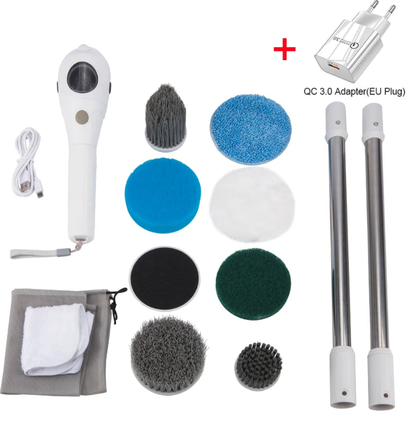 מברשת ניקוי חשמלית 9 ראשים