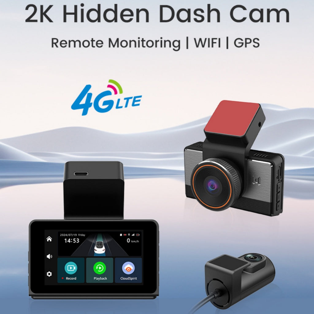 מצלמת רכב 2K עם WiFi ו-GPS